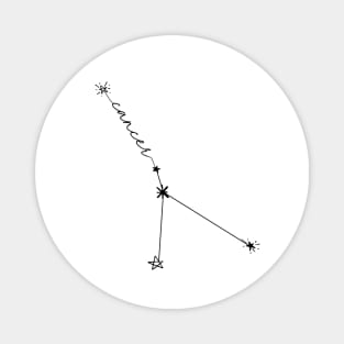 Cancer Zodiac Constellation Drawing Sticker Magnet